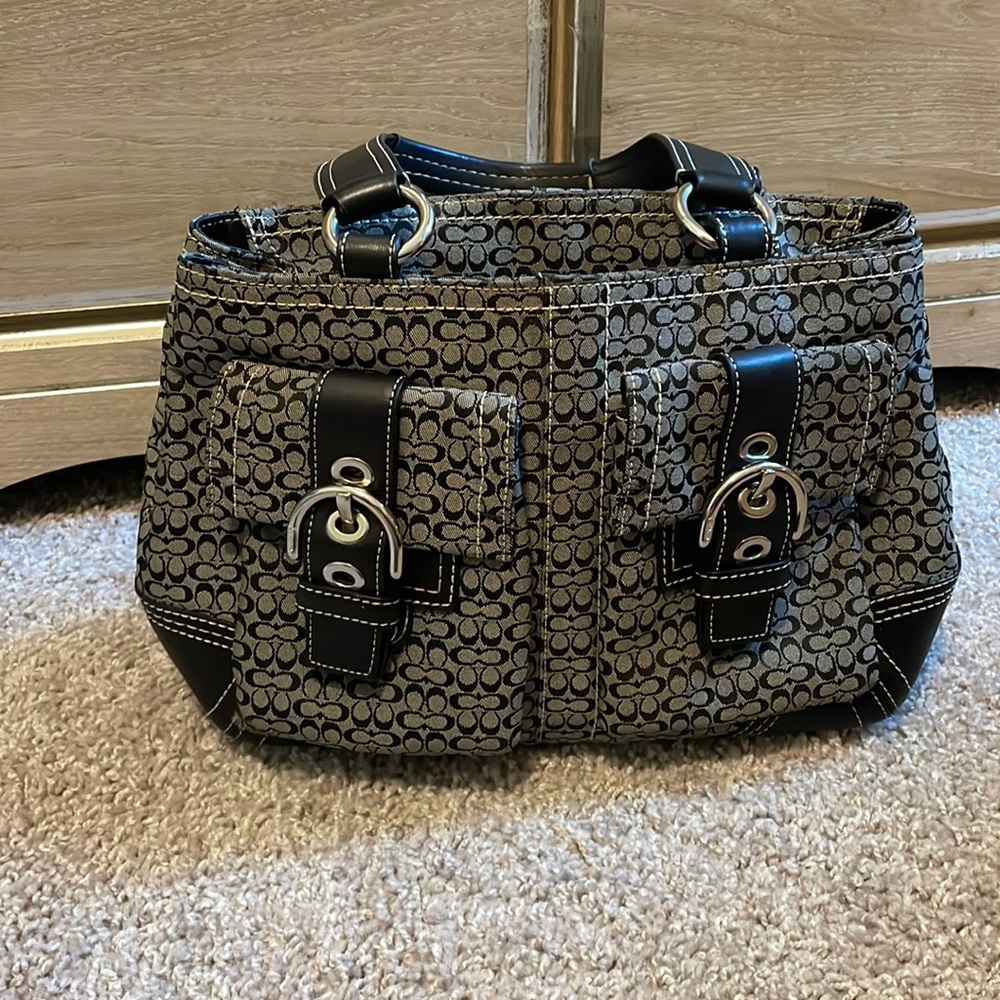 Patterned Coach bag